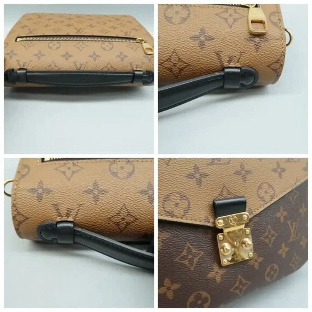 100% Authentic Louis Vuitton Metis Brown Monogram Canvas Satchel 2246-080424 - Picture 7 of 12